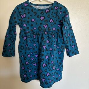 little girls dress leopard colorful